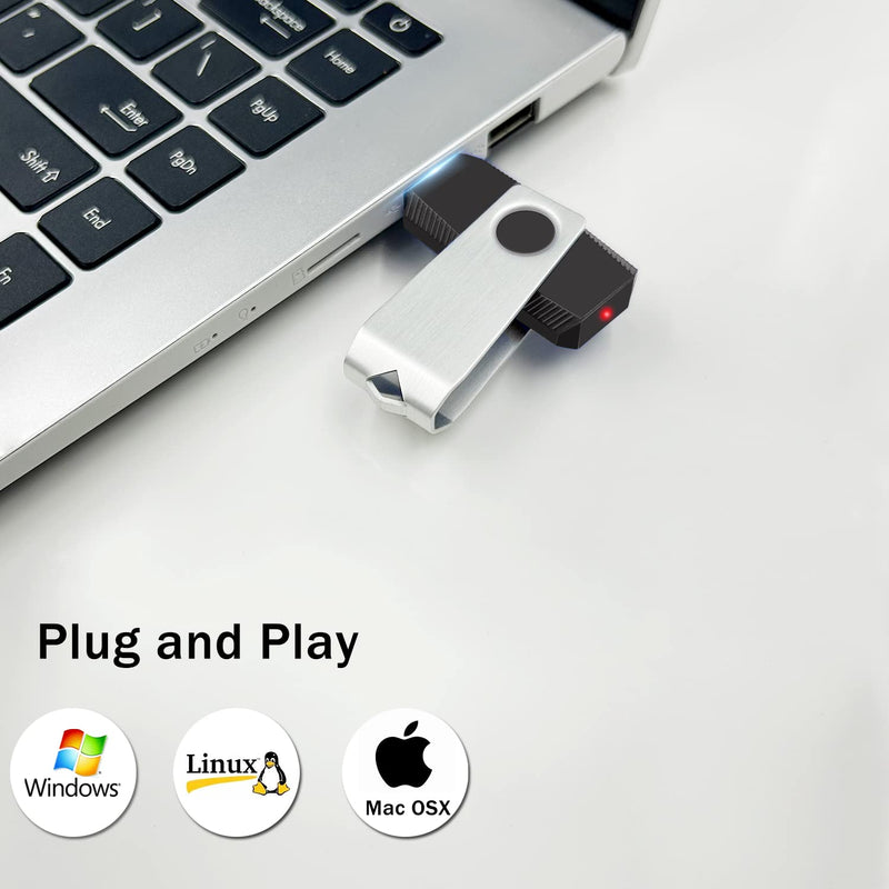 [Australia - AusPower] - 2GB Flash Drive Wooolken USB Flash Drive Thumb Drive Zip Drive USB 2.0 Memory Stick Jump Pen Drive for Portable Data Storage 2GB 1 piece 