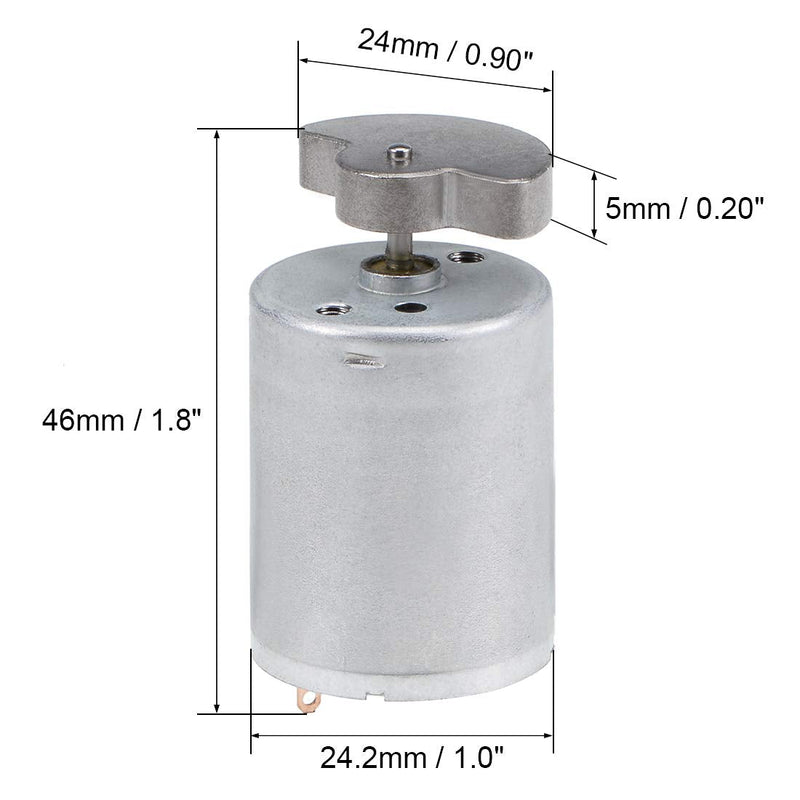 [Australia - AusPower] - uxcell Vibration Motor Strong Power for Massager DC 6V 3000RPM Arch Vibrating Wheel 46x24.2mm 
