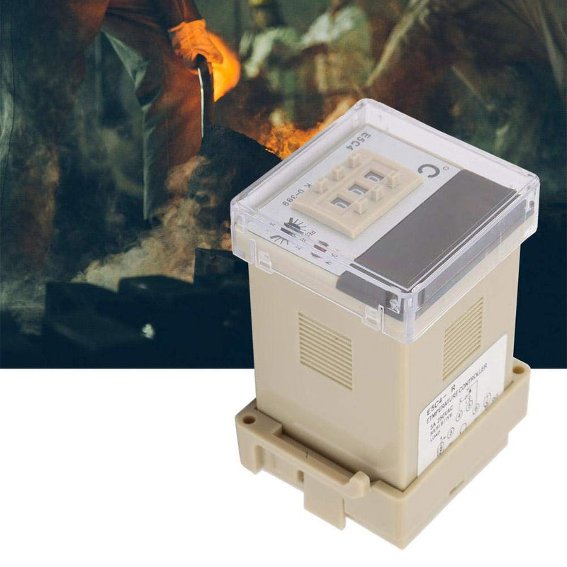 [Australia - AusPower] - E5C4-R Temperature Controller, 0~800℃ Digital Temperature Controller Thermostat Switch with K-Type Thermocouple Probe AC220V 5A 