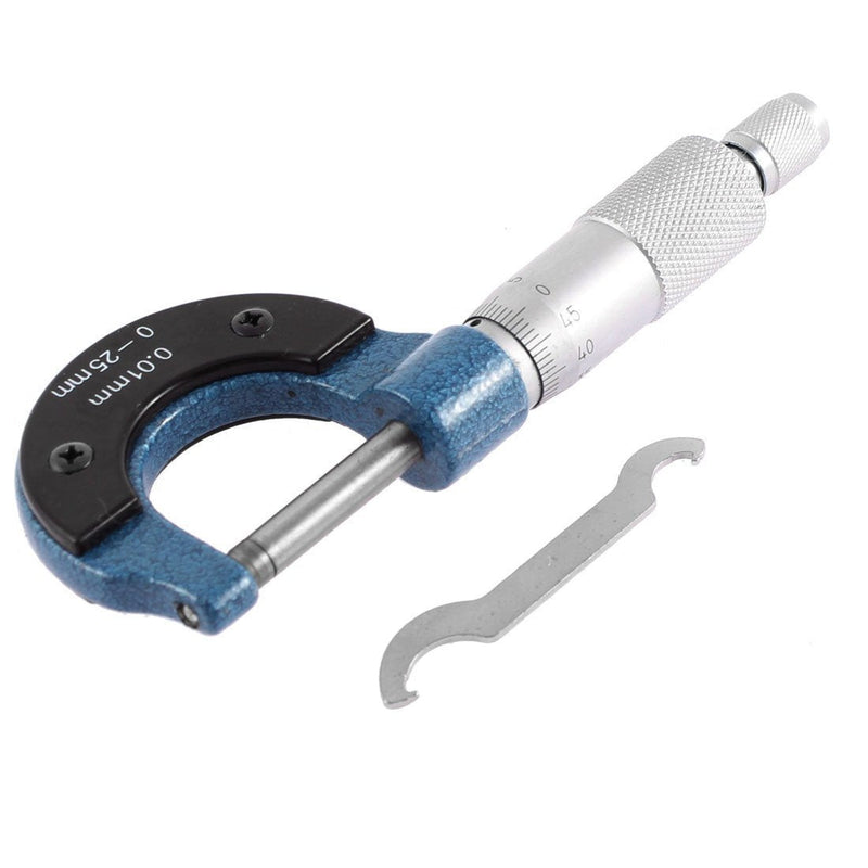 [Australia - AusPower] - Rannb Micrometer 0-25mm 0.01mm Grad. Outside Micrometer Ratchet Stop High Precision Machinist Tool 