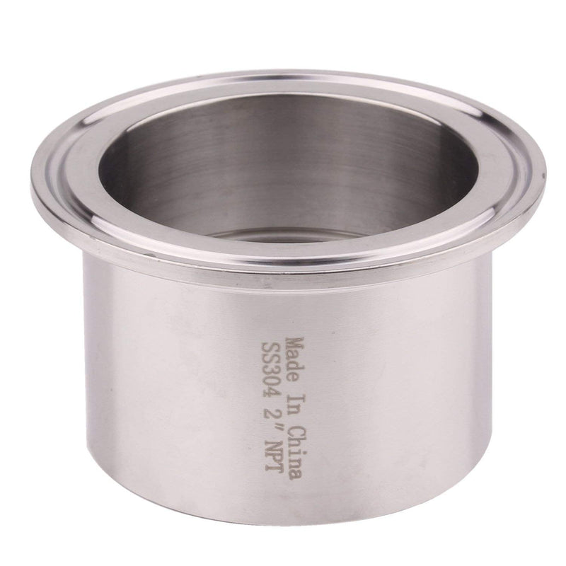 [Australia - AusPower] - DERNORD Sanitary Female Threaded Pipe Fitting to 2.5 Inch TRI CLAMP OD 77mm Ferrule (Pipe Size: 2" NPT) Pipe Size: 2" NPT 