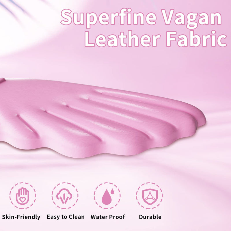 [Australia - AusPower] - Angel Wings Cloud Keyboard Wrist Rest, Soft Leather Memory Foam Wrist Support/Cushion for Cool Typing, Ergonomic Kwaii Wing Computer Palm Rest for PC Gaming/Office/Laptop/Hand Pad/Cute Desk/Mac(Pink) Pink 