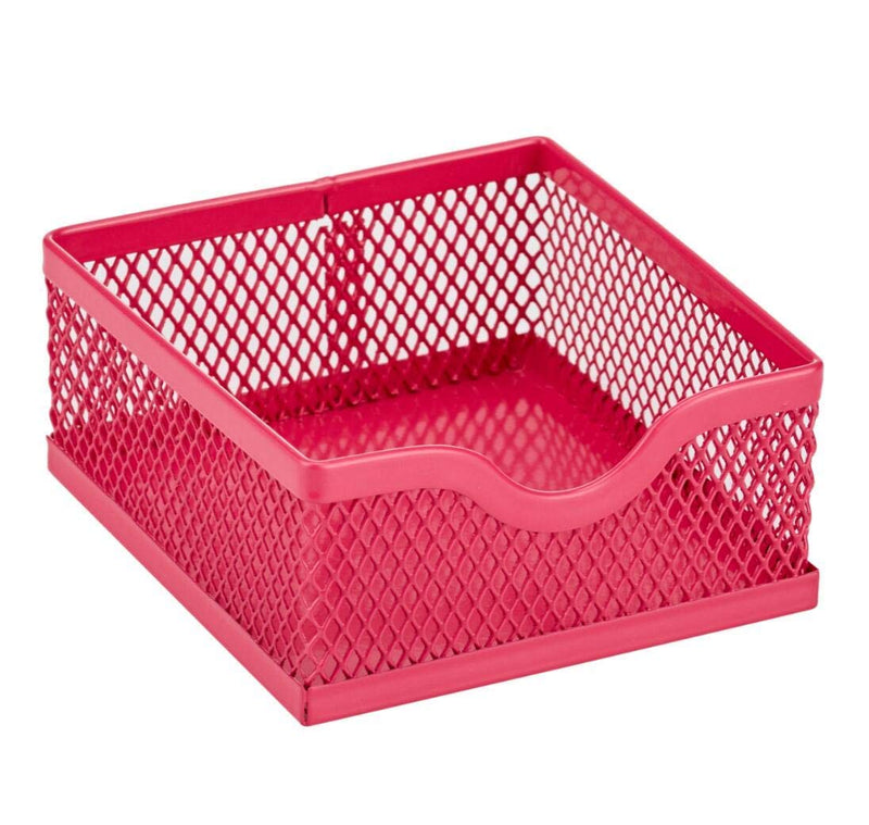 [Australia - AusPower] - Annova Mesh Desk Organizer Office with 7 Compartments + Drawer/Desk Tidy Candy/Pen Holder/Multifunctional Organizer - Pink - Fuchsia 