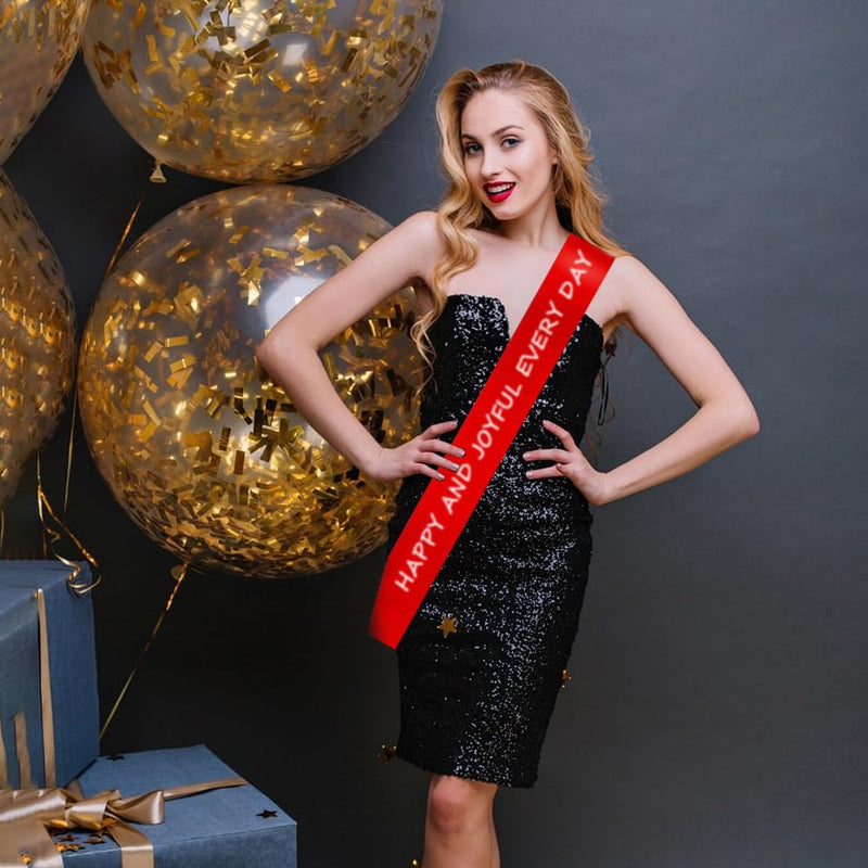 [Australia - AusPower] - Be Sash Homecoming Sashes Party Decorations 12pcs Red Sashes for Birthday, Wedding, Beauty Pageant, Senior Night, Homecoming, Halloween Costume, Sorority, DIY Red 12pc 