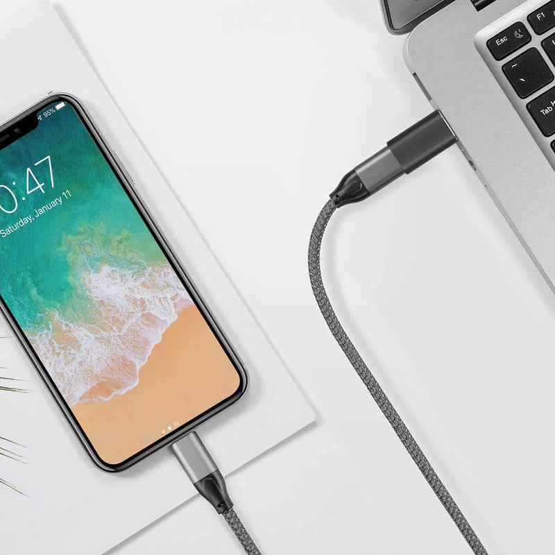 [Australia - AusPower] - Geekria USB 3.1 to USB-C Data Sync & Charger Adapter for PC, Laptop, Tablet, Flash Disk, External Hard Drive, USB Male to Type-C Female Converter for Charging and Data Transmission (2 Pack) 