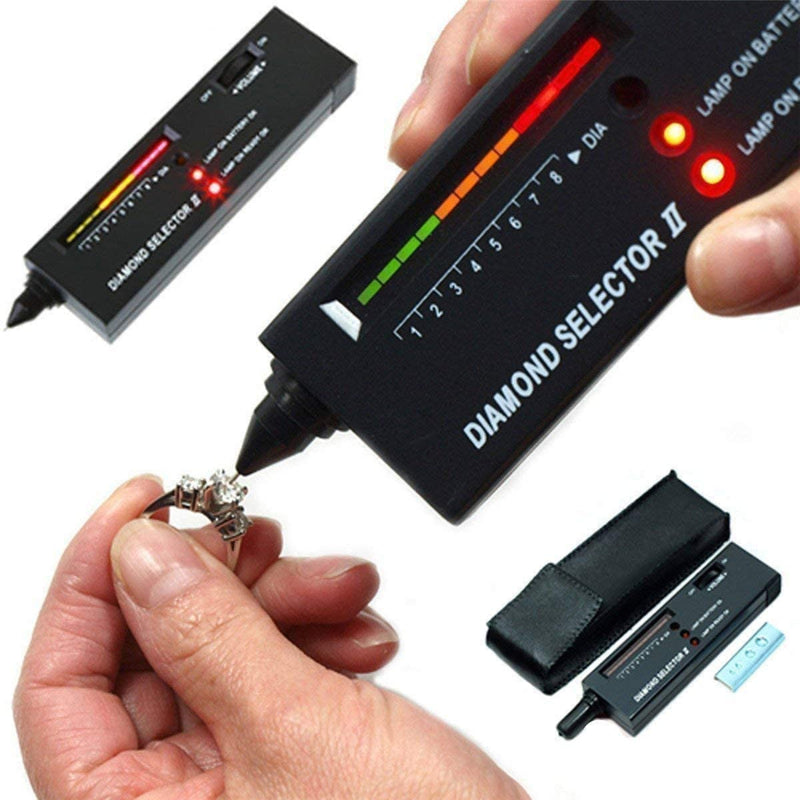 [Australia - AusPower] - Best Sellers Diamond Tester Pen+30X 60X Illuminated Jewelry Eye Loupe,Foldable Magnifying Jewelry Distinguish Tool,High Accuracy Professional Diamond Selector for Novice and Expert Diamond Tester+60X30X Loupe 