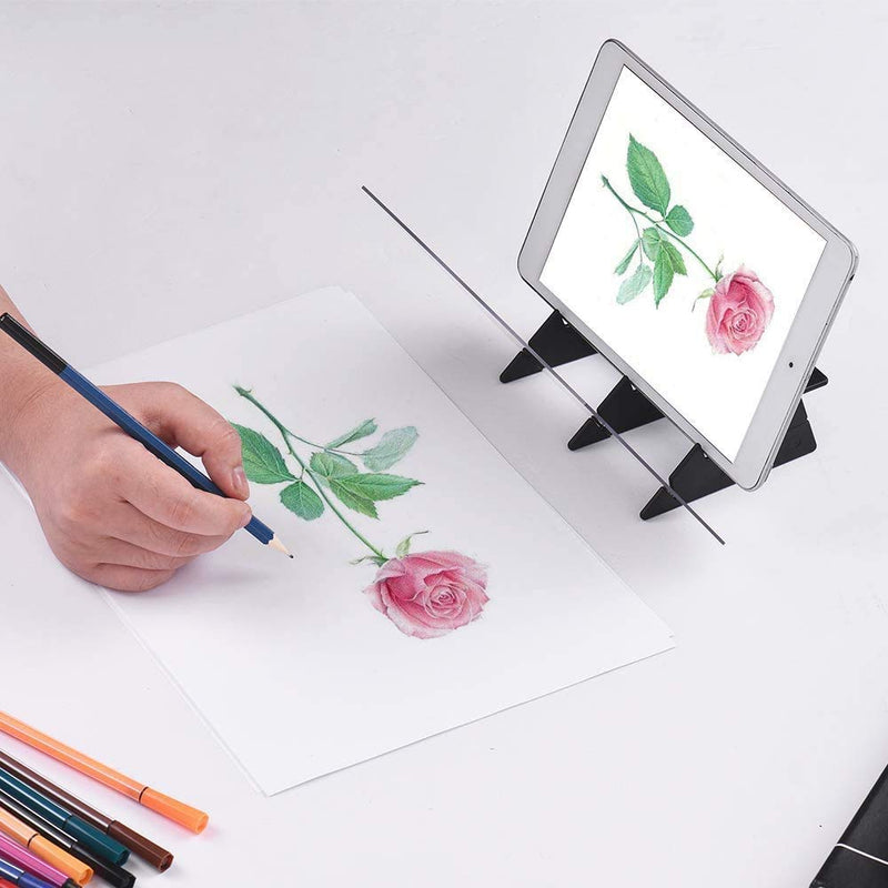 [Australia - AusPower] - DIY Drawing Tracing Pad Optical Projector Painting Copy Board Mirror Reflection Projection Tracing Plate Board Comic Tracer Art Stencil Tool with Phone/Pad Xmas Gift for Kids,Students,Sketching 2# 