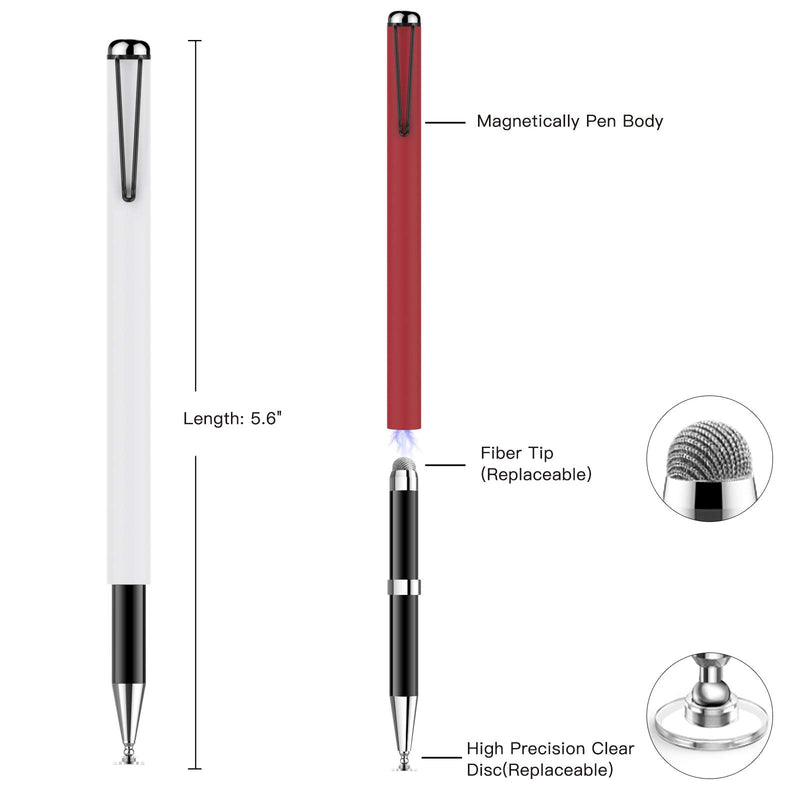[Australia - AusPower] - StylusHome High Precision Replacement Disc Tips 8 Pack for StylusHome Magnetic Disc Universal Stylus Pens Only 