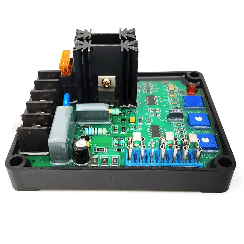 [Australia - AusPower] - FainWan Health Gear Generator Voltage Regulator, Automatic Voltage Regulator Module GAVR-8A Universal AVR Generator 110/220/440 VAC Programmable Input, Hihg acity 8Amp Fuse 
