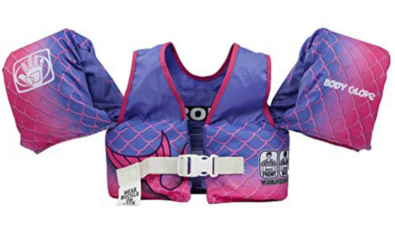 [Australia - AusPower] - Body Glove Paddle Pals Life Jacket - The Safest Patented U.S. Coast Guard Approved Kids Swim Vest 33 - 55 LBS 