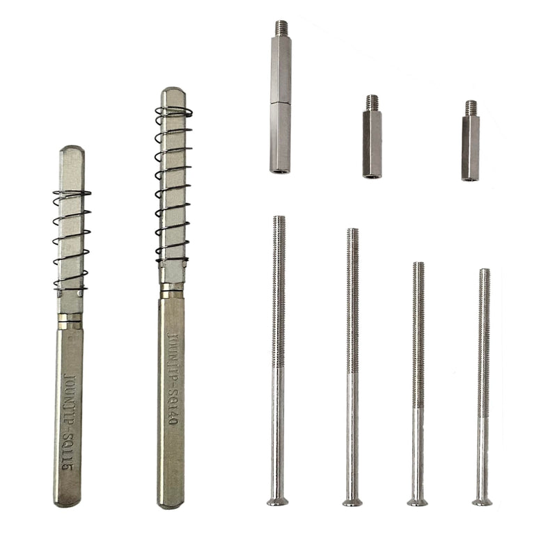 [Australia - AusPower] - JOUNJIP Square Spindle Thick Door Extension Kit - for Mechanical Keyless Door Locks Custom Gates and Doors - Deadbolt Conversion Kit, Accommodates 2 3/8 inch to 4 inch Door Thicknesses 