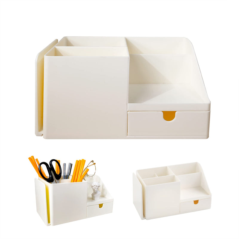 [Australia - AusPower] - Expandable Desk Organizer and Accessories,with Pencil Holders, Sticky Note Tray, Paperclip Storage and Drawer Organizers for Home Room / Office / School Art Supply 