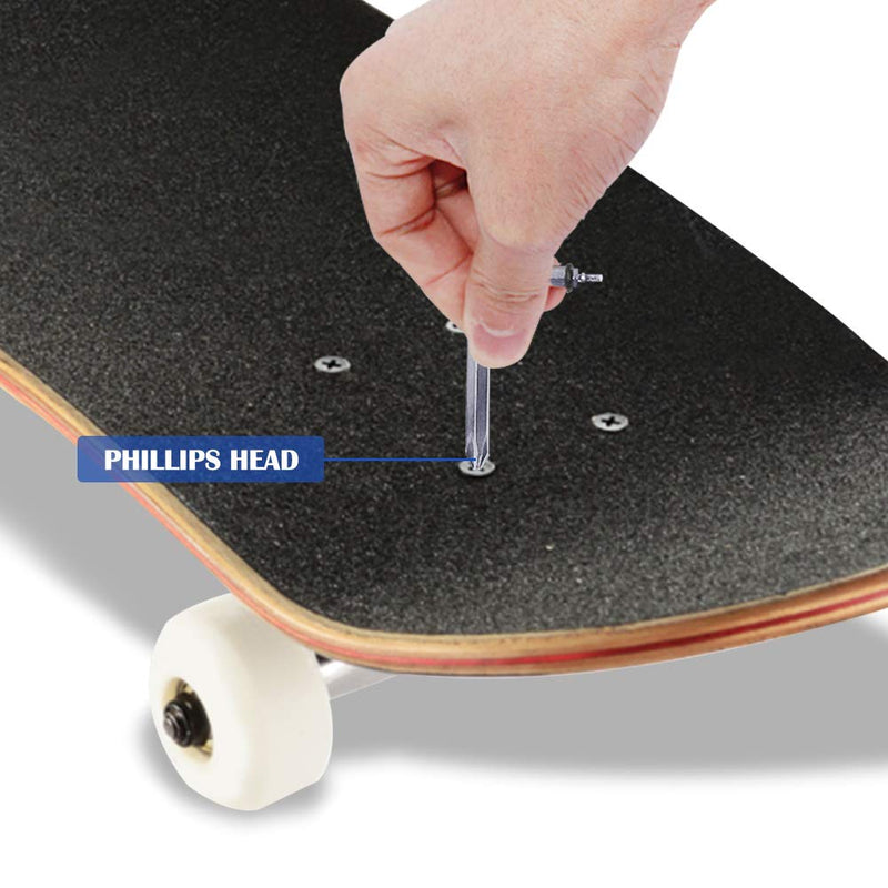 [Australia - AusPower] - Sonku Blue All-in-One Skateboard Tool, Multifunctional Portable Skateboard T-Tool and Y-Tool Accessory with Screwdriver Wrench Storage in A Bag 