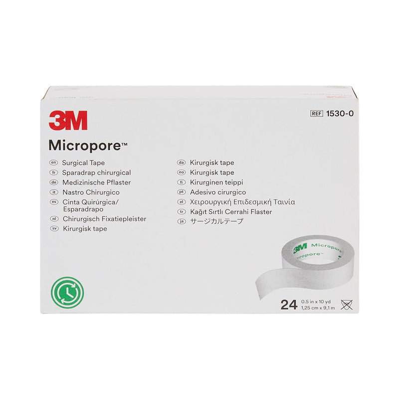 [Australia - AusPower] - 3M Micropore Surgical Tape 1/2" x 10 yd 1530-0, 2 Boxes, 24 Rolls/Box 