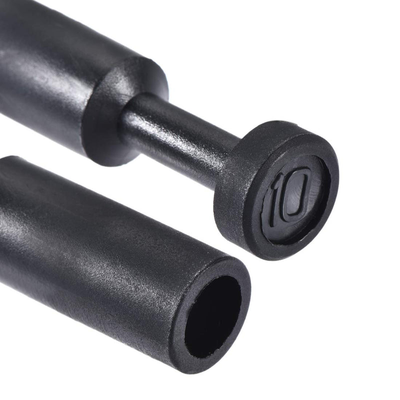 [Australia - AusPower] - uxcell Push to Connect Fittings, Cap Style Pneumatic Blanking Plugs, Fit for 10mm Inner Dia. Air Hose Tube Pipe, Plastic, Black, Pack of 15 