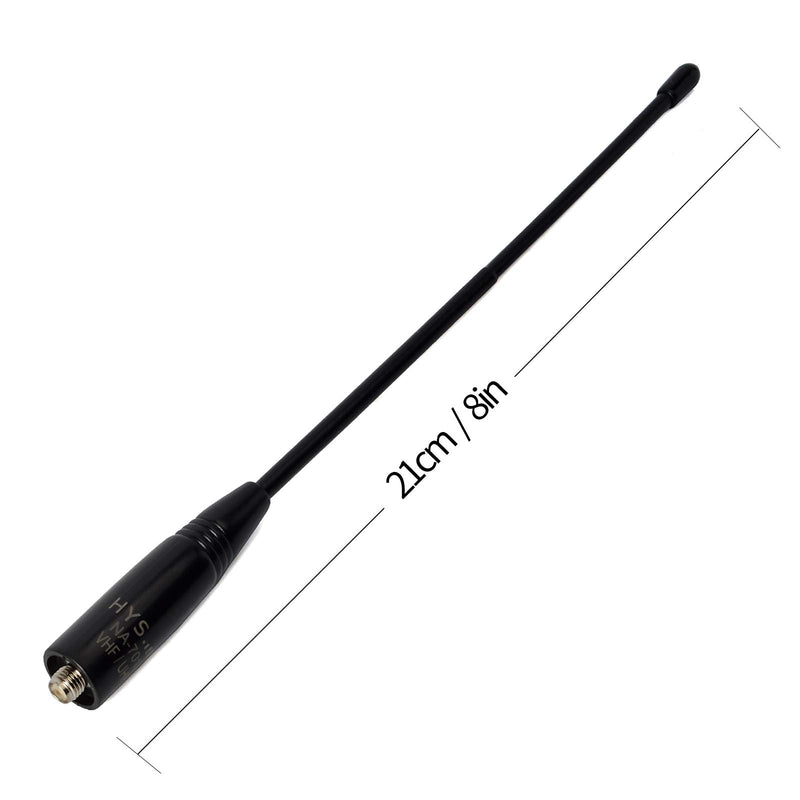 [Australia - AusPower] - HYS NA-701 SMA-Female Ham Radio Antenna Dual Band VHF UHF Walkie Talkie Replacement Antenna for Baofeng BF-888S BF-UV5R BF-UV82 GT-3 BF-F8HP Handheld Radios 