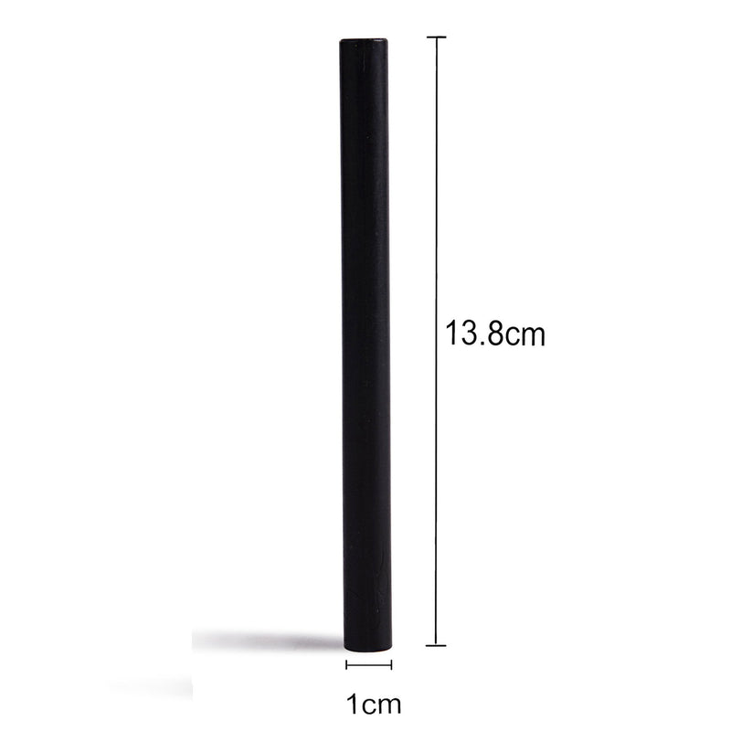 [Australia - AusPower] - Black Sealing Wax Sticks for Glue Gun - 5.4"(L) - 12 Sticks 10mm(D) Black 