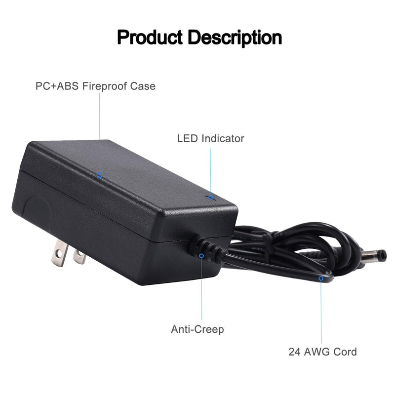 [Australia - AusPower] - 24V Adapter Compatible Allworx-IP 9202 9202E, Replacement for Allworx IP Phones 9204 9204G 9204P 9212 9212l 9212L 9212P 9224 9308 9312. Verge 9308 9312 24 Volt 400mA Power Supply 24V Power Supply 