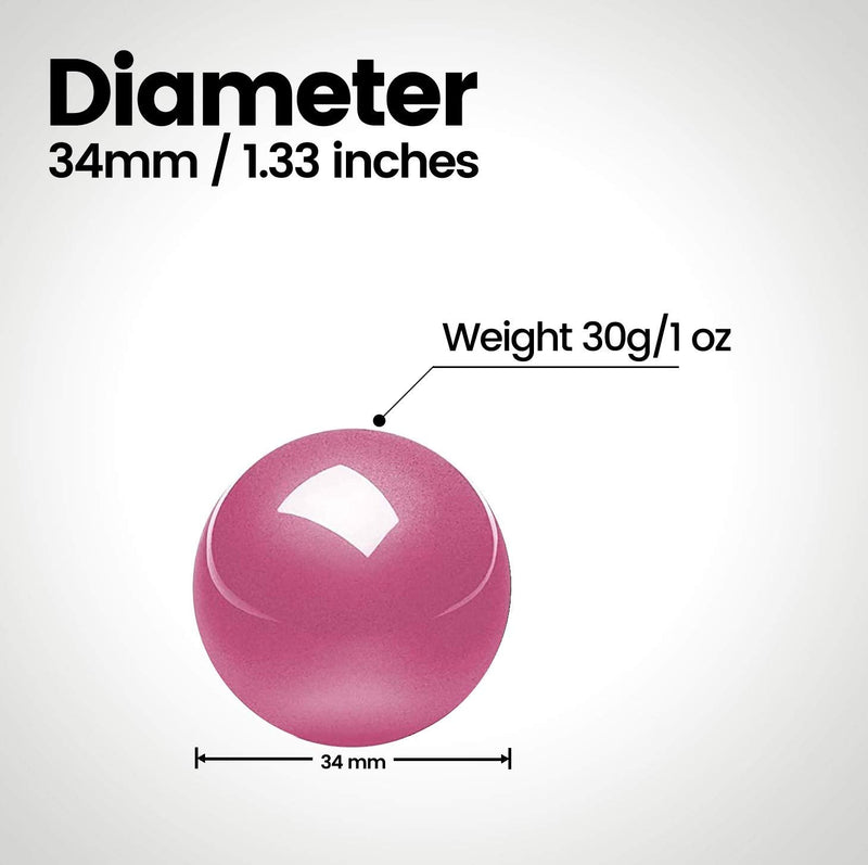 [Australia - AusPower] - Perixx PERIPRO-303 1.34 Inches Trackball - Replacement Ball for M570, PERIMICE-517/520/717/720, and Other Compatible Trackball Mouse (Pink) Glossy Pink 