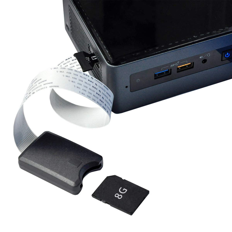 [Australia - AusPower] - CY Memory Card Kit Micro-SD TF Male to SD Female Extension Soft Flat FPC Cable Extender 25cm 