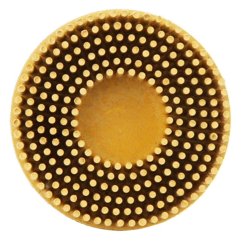 [Australia - AusPower] - 2Inch Bristle Disc Emery Rubber Abrasive Brush Polishing Grinding Wheel for Burr Rust Removal(Yellow 80#) 