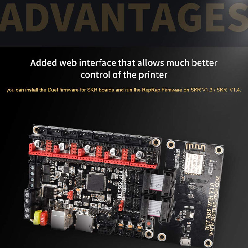 [Australia - AusPower] - BIGTREETECH Direct RRF WiFi V1.0 Expansion Module RepRap Firmware for SKR V1.3/ SKR V1.4 SKR V1.4 Turbo Duet WiFi Firmware Expansion Board 