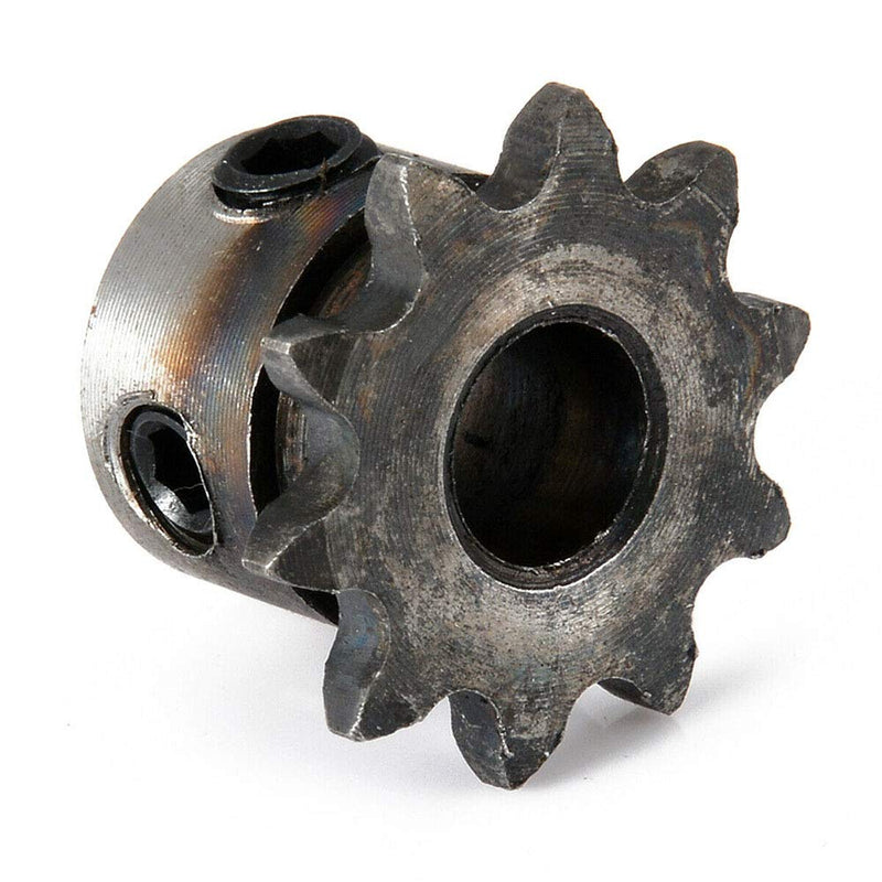 [Australia - AusPower] - Acxico 2Pcs 8mm Bore 10 Teeth 10T Metal Pilot Motor Gear Roller Chain Drive Sprocket 