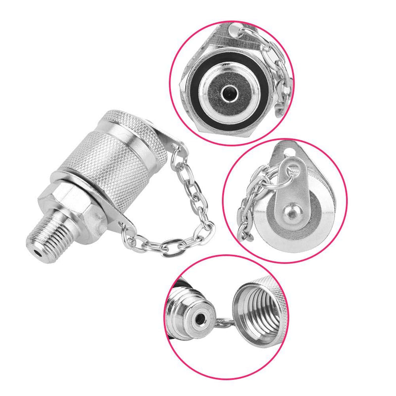 [Australia - AusPower] - 63MPa/630BAR Hydraulic Pressure Test Coupling Kit Hydraulic Test Parts for Hydraulic System Construction Machinery9(G1/8) G1/8 