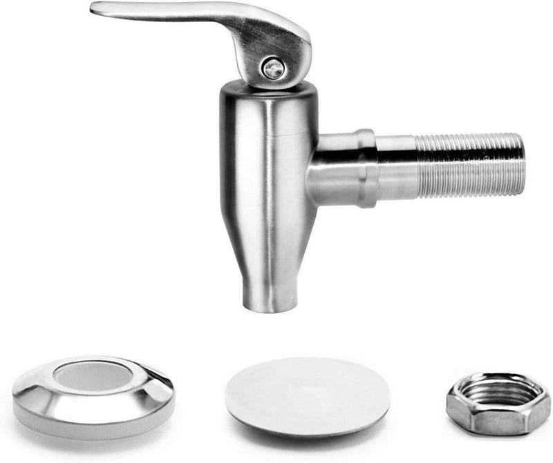[Australia - AusPower] - DOZYANT Beverage Dispenser Push Style Spigot,Stainless Steel Polished Finished, Water Dispenser Replacement Faucet, fits Berkey and Gravity Filter systems 