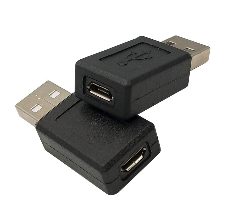 [Australia - AusPower] - USB 2.0 Male to Micro USB Female Connector Adapter (2 Pack) 