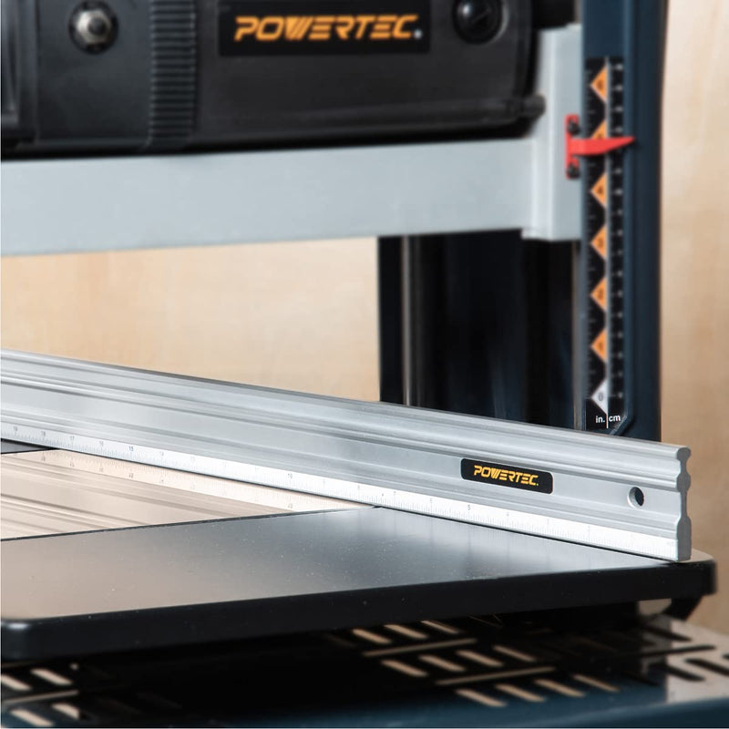 [Australia - AusPower] - POWERTEC 71213 18" Anodized Aluminum Straight Edge | Metal Straight Edge Machined Flat to Within 0.001” Over Full 18” - Professional Finishing Tools 