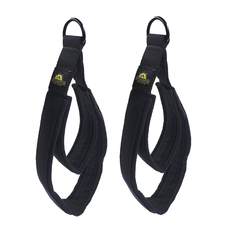 [Australia - AusPower] - Lights Mountain 1 Pair Pilates Double Loop Straps for Reformer, Fitness D-Ring Straps Handle, Yoga Exercise Accessories for Home Gym Workout 