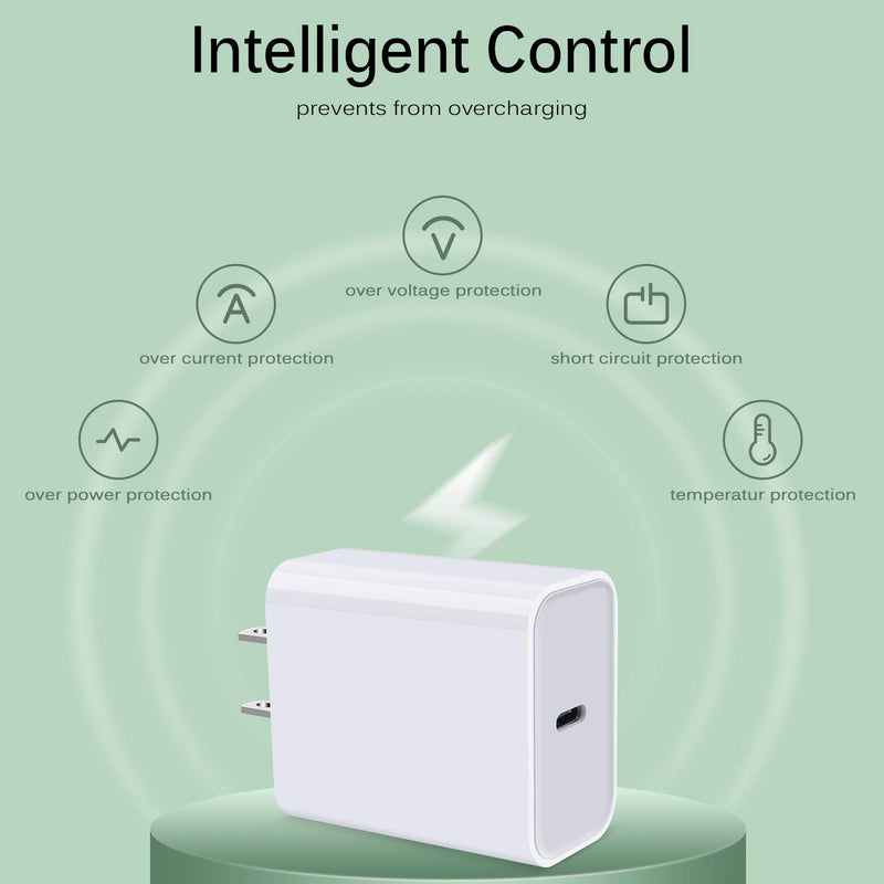 [Australia - AusPower] - USB C Wall Charger, 18W PD 3.0 Fast Charger Plug Box Power Adapter Type C Charging Block Brick Cube for iPhone 13/SE/12 Mini/11 12 Pro/12 Pro Max/XS/XR/X/8/8 Plus,Pad Pro,Samsung Galaxy S21 S20 Ultra 