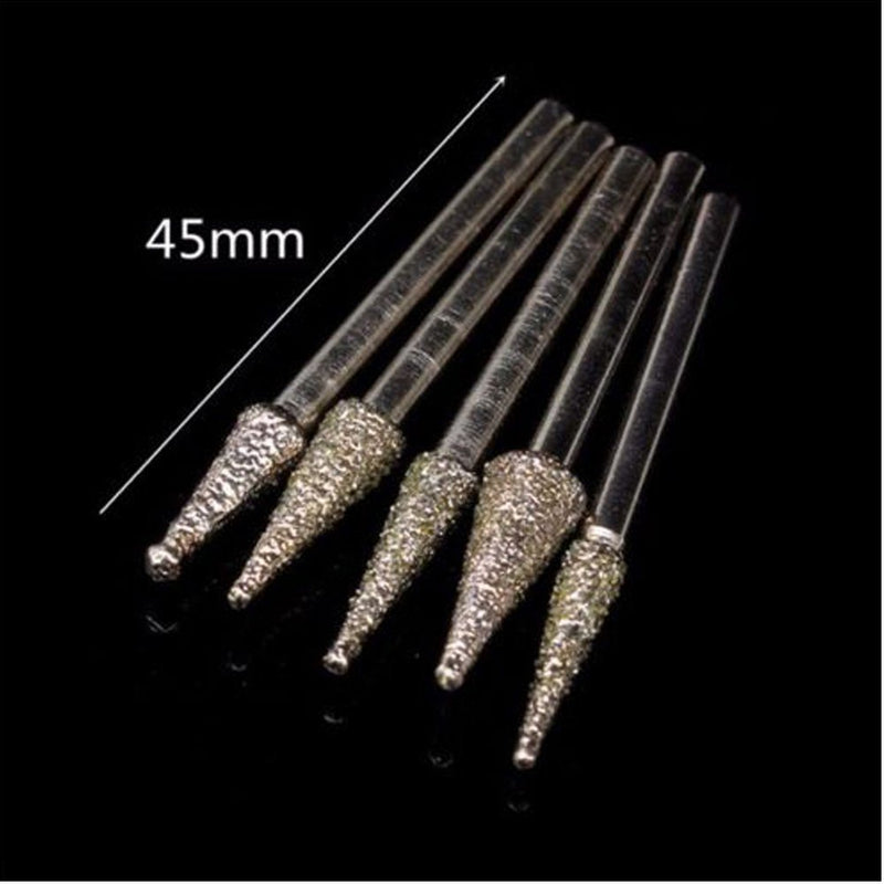 [Australia - AusPower] - YEEZUGO 50pcs Diamond Coated Grinding Head Grinding Burrs Set for Dremel Rotary Tool … 