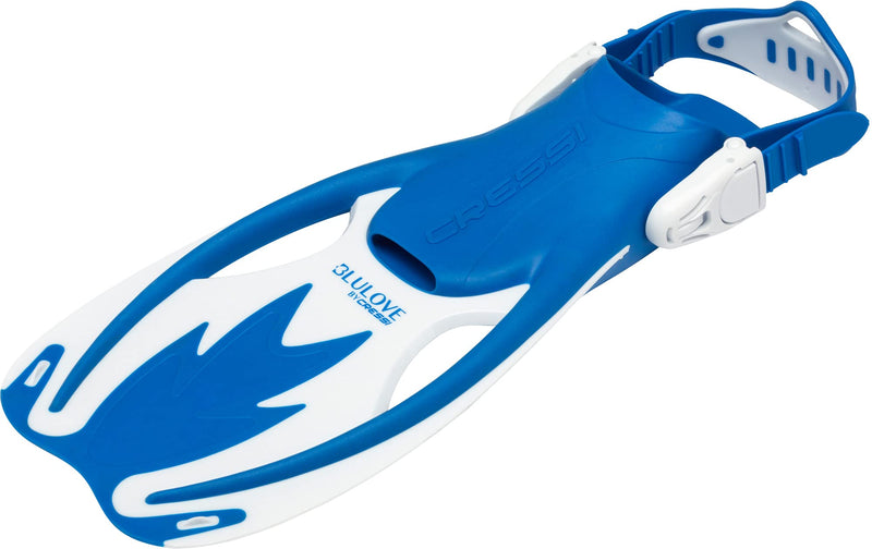 [Australia - AusPower] - Cressi Kids Fins for Snorkeling Swimming and Boogie Boarding S/M | US Kid 9.5/13.5 | EU 26/32 Blue/White 
