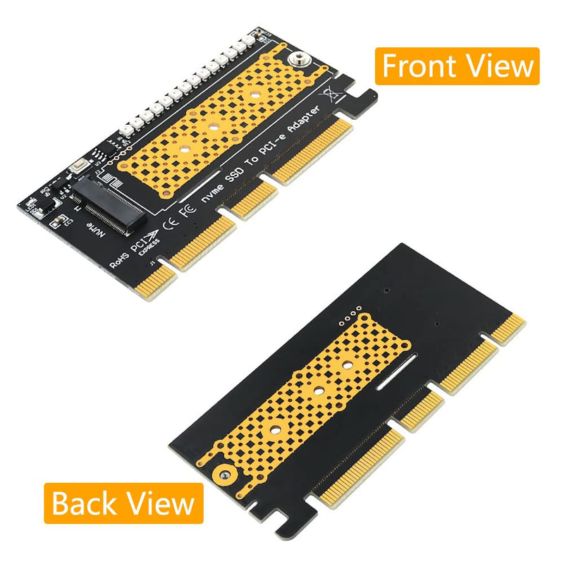 [Australia - AusPower] - HLT M.2 nvme SSD to PCI-E 4X/8X/16X Adapter with 3528 Colorful Flash LED 