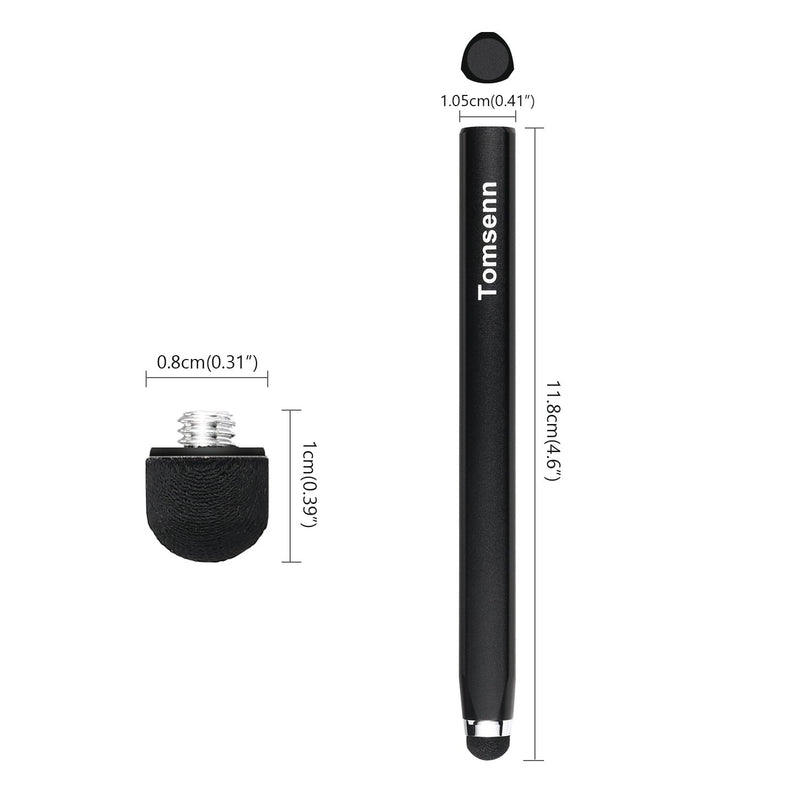 [Australia - AusPower] - Tomsenn Magnetic Stylus Touch Pen for ipad/Tablet/Smartphone (Black) Black 