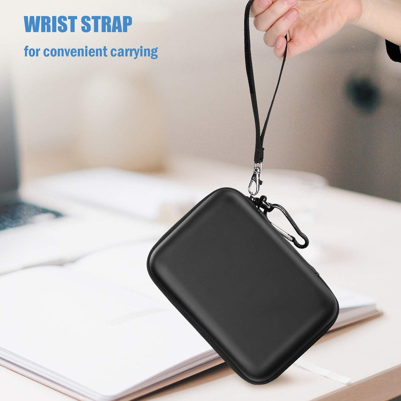 [Australia - AusPower] - ProCase Hard Drive Case 2.5 Inch for Elements WD My Passport Canvio Basics Seagate Backup Plus Slim Expansion 1TB 2TB 3TB 4TB, Portable External Hard Drive Carrying Case -Black Black 