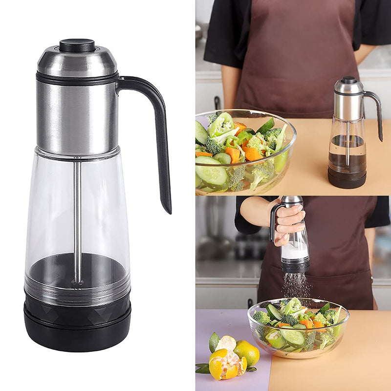 [Australia - AusPower] - Salt and Pepper Shakers,Clear Plastic Body with Handle,Salt Condiment Dispenser with Refilling Funnel for Home Kitchen Restaurant as shown 
