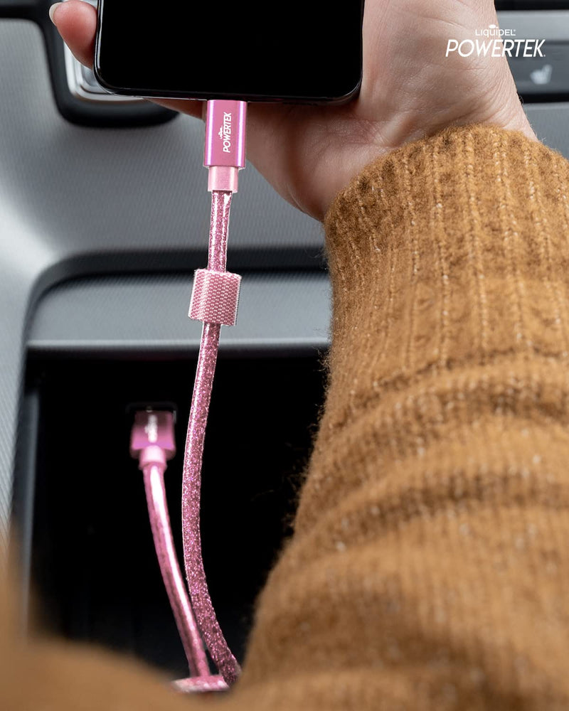 [Australia - AusPower] - Liquipel Powertek Micro USB Charger Cable for Cell Phones & Electronic Devices, 6FT (Pink) Pink 