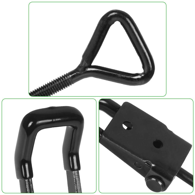 [Australia - AusPower] - 6 Pack Adjustable Toggle Clamp, 550 lbs Holding Capacity Toggle Latch Hasp Clamp GH-4002 Quick Release Pull Latch for Door, Box Case Trunk, Smoker Door, Jig Black-6 pcs 