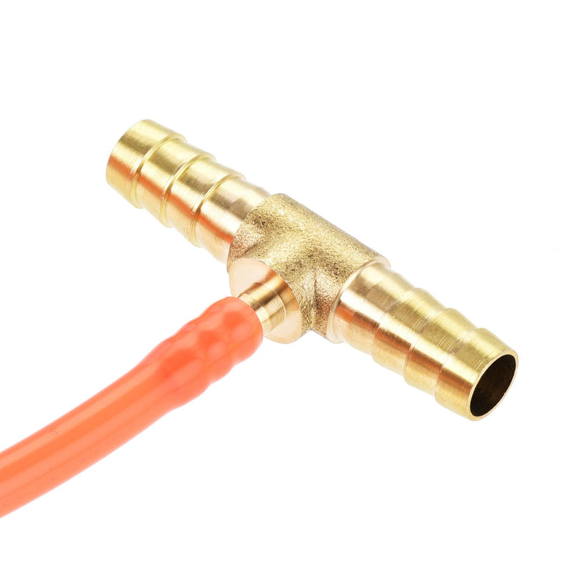 [Australia - AusPower] - uxcell Reducing Barb Hose Fitting Tee T Shape Pipe Connector Brass 5/16" x 5/16" x 3/16" 2Pcs 5/16" x 5/16" x 3/16" 
