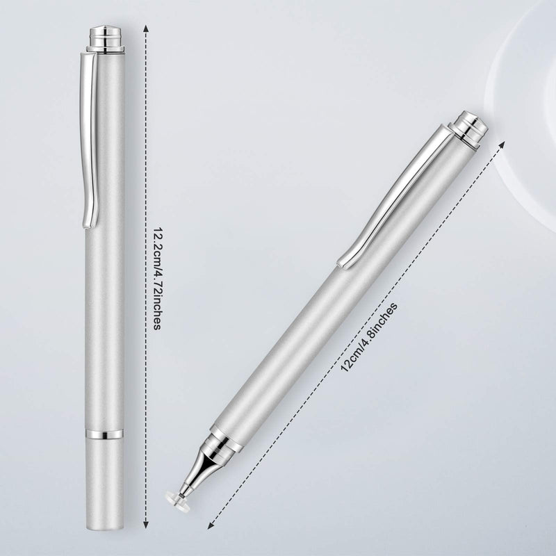 [Australia - AusPower] - Weewooday 8 Pieces Capacitive Stylus Pens for Touch Screen, Universal Disc Stylus Pens Fine Point Stylus for Most Touch Screen Smart Devices, 4 Colors 