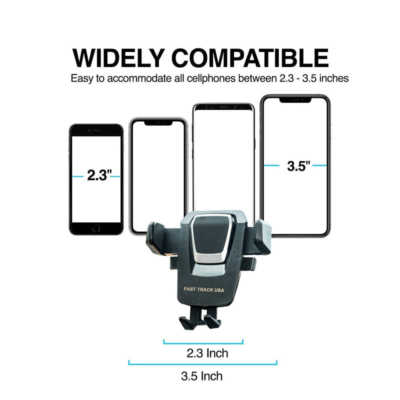 [Australia - AusPower] - 360 Car Phone Mount Holder Adjustable Long Neck One Touch Car Cell Phone Mount Holder for Windshield Dashboard and Office Desk. Compatible with Any Smartphone 