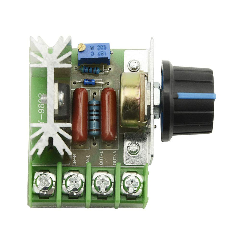 [Australia - AusPower] - XINGYHENG 5PCS AC 220V 2000W SCR High Power Electronic Voltage Regulator Module Adjustable Motor Speed Controller Regulation 25A Ultra Small LED dimmer with Speed Control Knob 