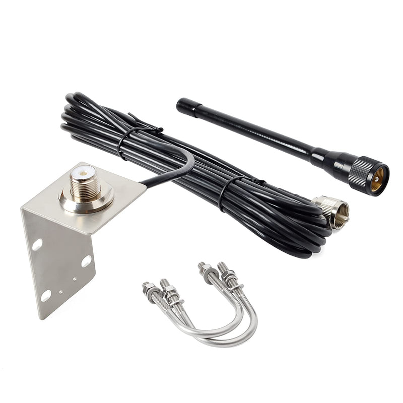 [Australia - AusPower] - HYS VHF Marine Antenna Low-Profile 156-163Mhz Antennas W/16.4ft(5m) RG58 Low Loss Premium Coaxial Cable with PL259 