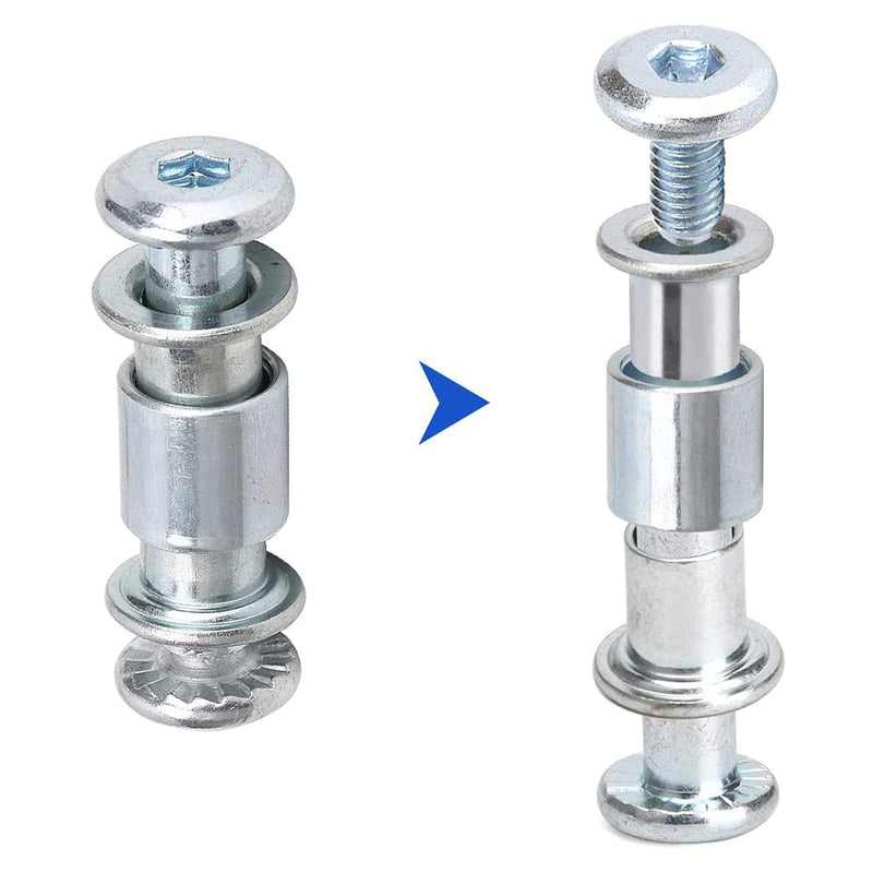 [Australia - AusPower] - Still Awake Inline Skate Axle Spacer Screw Replacement, Aluminum Alloy Rollerblade Skate Wheel Bearing Spacer, Roller Skate Replacement Accessories with Axle & Axles Screws & Wrench 6mm Axle + 6mm Frame Spacer + 8mm Wheel Spacer 