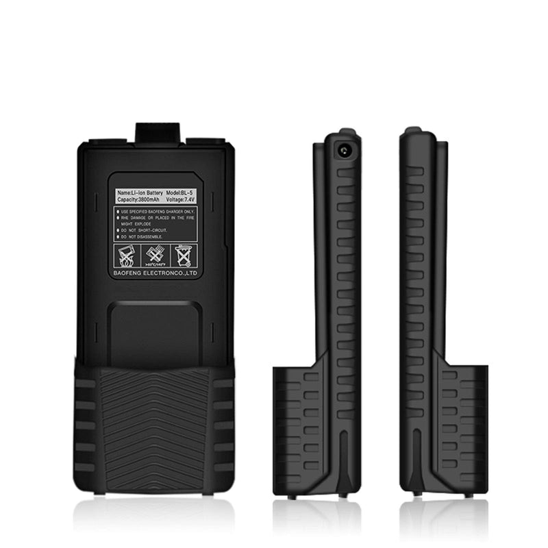 [Australia - AusPower] - Not application Walkie-Talkie Lithium Battery UV-5R Extended True Capacity Battery (Model: BL-5L, 3800 mAh, Black) DM-5R 