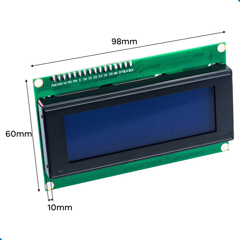 [Australia - AusPower] - Hosyond 3pcs IIC I2C 2004 LCD Module 20x04 LCD Screen Module Display for Arduino Raspberry Pi I2C LCD 2004 