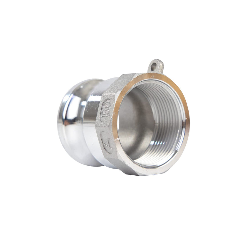 [Australia - AusPower] - Quafwia 2pcs Aluminum cam lock fittings (1-1/2" Part A) cam groove hose fitting camlock fittings , Male Adapter Female NPT Thread camlock fitting (1-1/2‘’) 1-1/2‘’ 